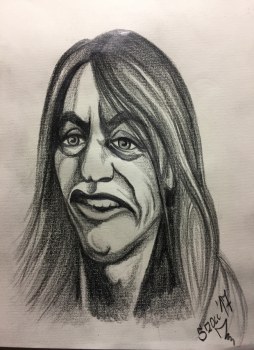 Malcolm Young 21 x 28 cm